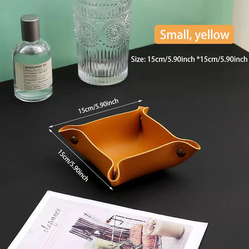 boîte de rangement en cuir pour clés et cosmétiques - vue 16 sur 17