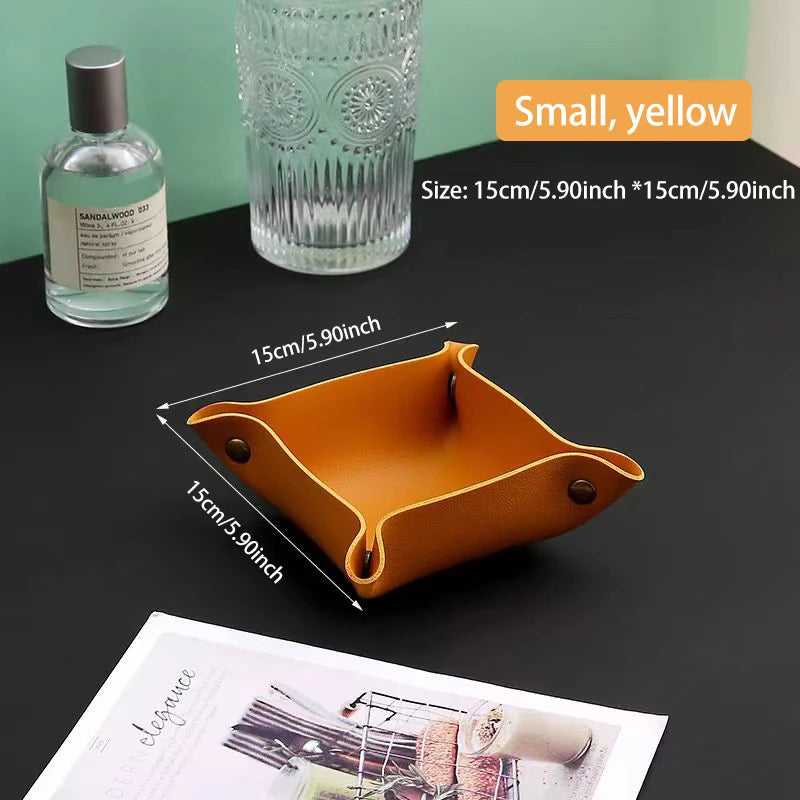 boîte de rangement en cuir pour clés et cosmétiques - vue 15 sur 17