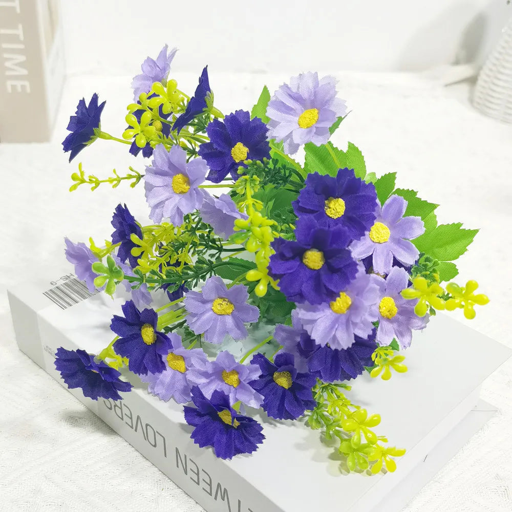 lot de fleurs artificielles résistantes aux uv pour décoration extérieure - vue 13 sur 16