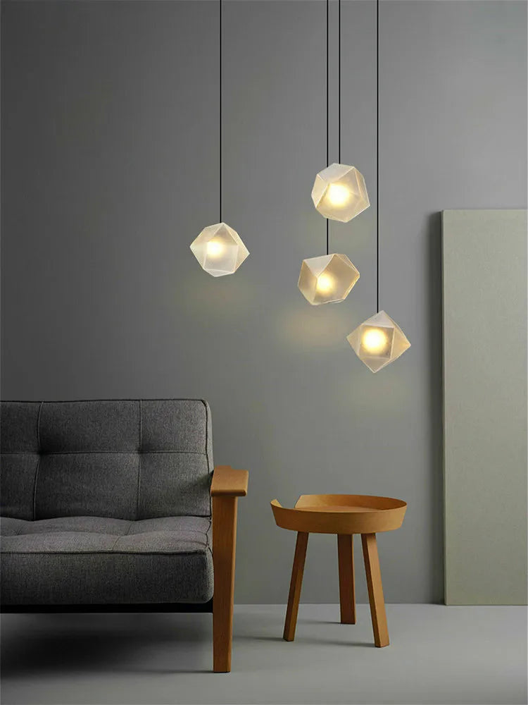 2024 Modern LED Chandelier Nordic Home Decoration  Club Front Desk Hanging Light Office Restaurant Ceiling Chandelier - vue 5 sur 12