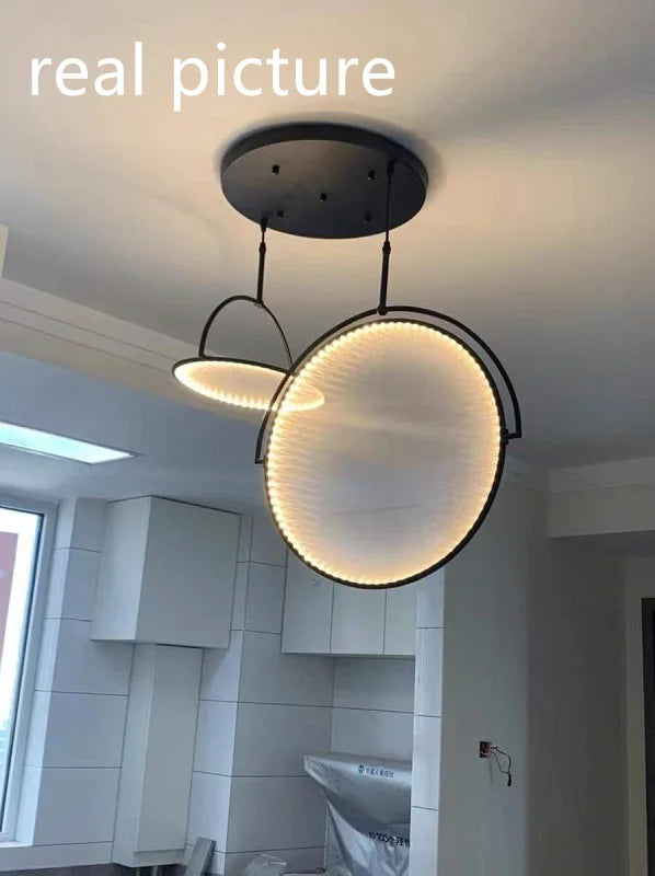 suspension en tissu danois ronde pour décoration intérieure - vue 6 sur 8
