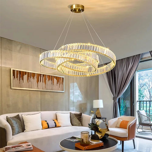 Lustre en cristal de décoration de maison moderne - vue 4 sur 9