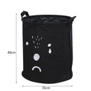 panier à linge imperméable en coton et lin pliable