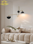 applique murale design industrielle bras pivotant avec interrupteur