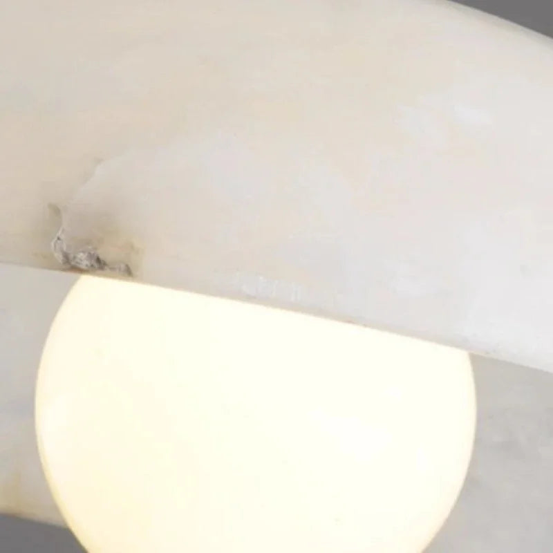 lustre en marbre naturel design nordique pour décoration intérieure - vue 6 sur 7