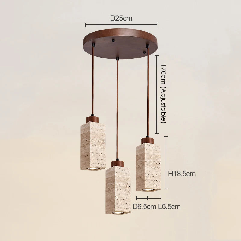 ensemble de 3 suspensions wabi sabi naturelles led - vue 11 sur 14