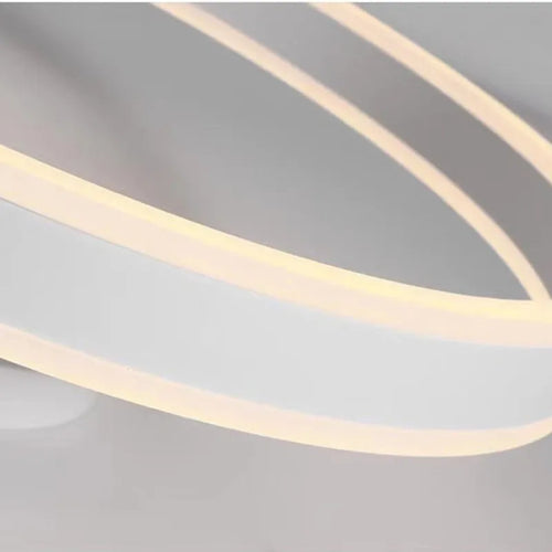 lustre nordique led réglable anneau suspension lumière décor - vue 6 sur 12
