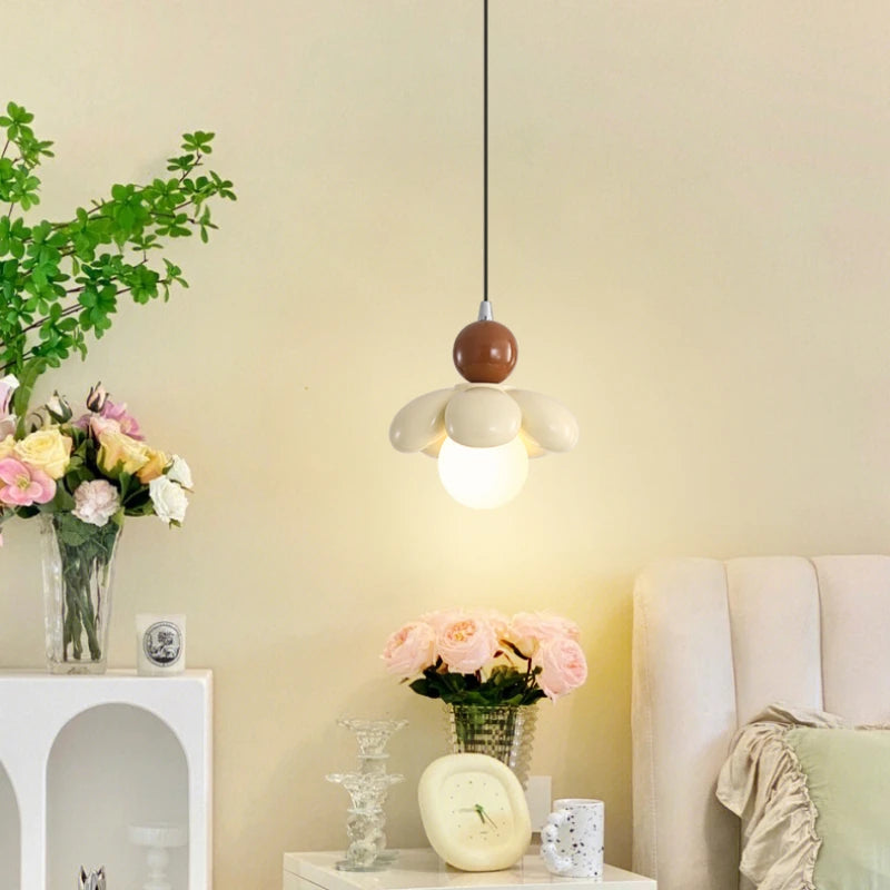 lustre suspension moderne en forme de fleur pour restaurant - vue 4 sur 7