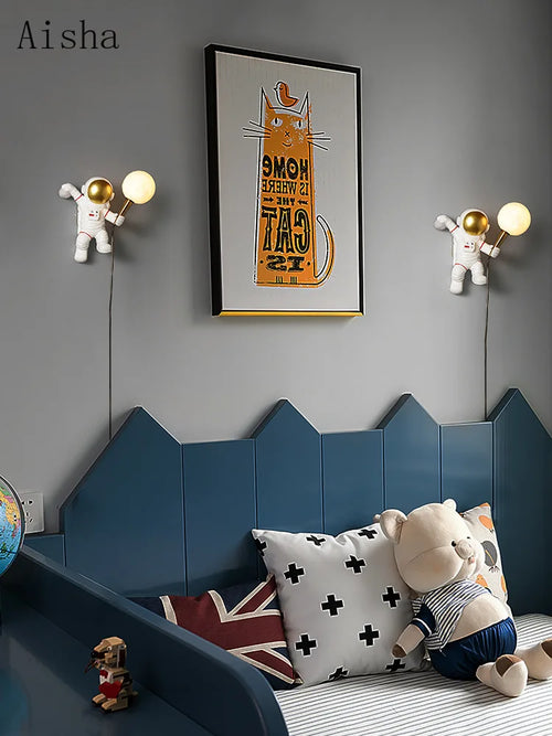 applique murale astronaute décoration chambre enfant créative - vue 5 sur 21