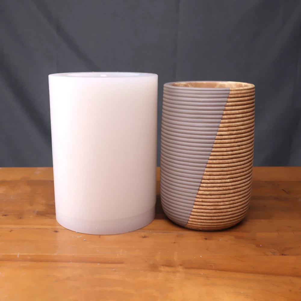moule en silicone pour pots de fleurs en béton - vue 9 sur 10