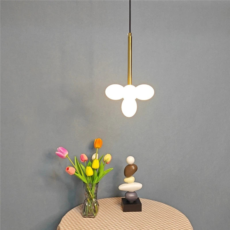 lustre minimaliste en verre design moderne pour intérieur élégant - vue 3 sur 9