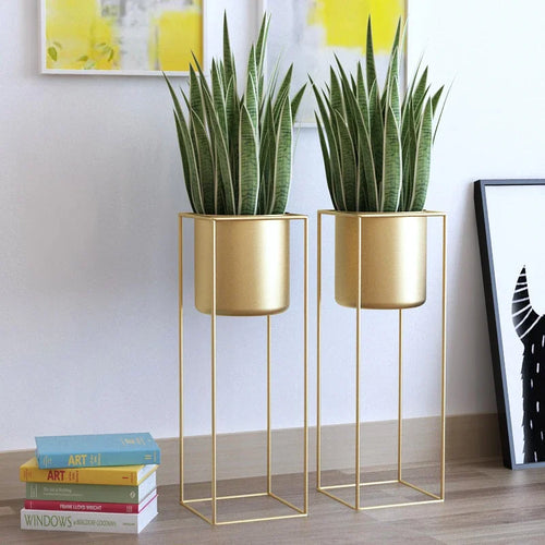 support de plantes nordique en fer forgé pour décoration intérieure et extérieure - vue 2 sur 12