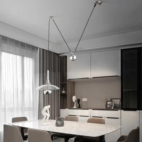 suspension soucoupe volante moderne avec poulie pour bars et restaurants - vue 4 sur 18