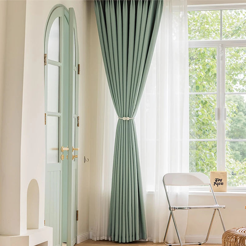 Rideau occultant thermique épais pour salon chambre - vue 3 sur 13