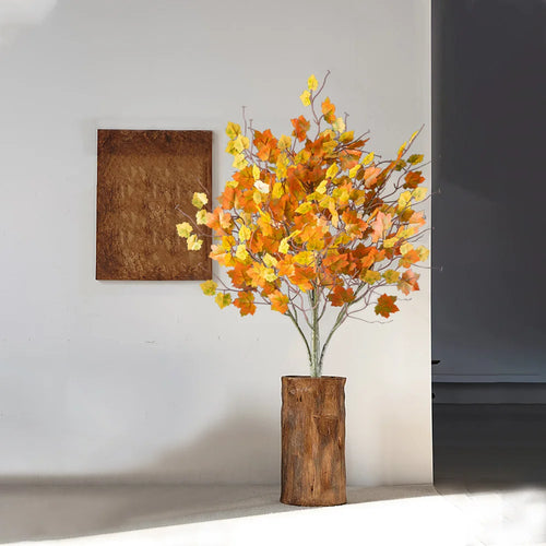 arbre d'érable artificiel avec feuilles d'automne pour décoration festive - vue 2 sur 6