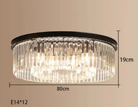 lustre en cristal suspendu pour éclairage intérieur design élégant