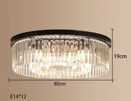 lustre en cristal suspendu pour éclairage intérieur design élégant
