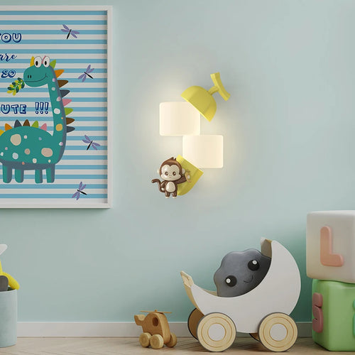 applique murale animaux singe lapin panda décorative pour enfants - vue 6 sur 9