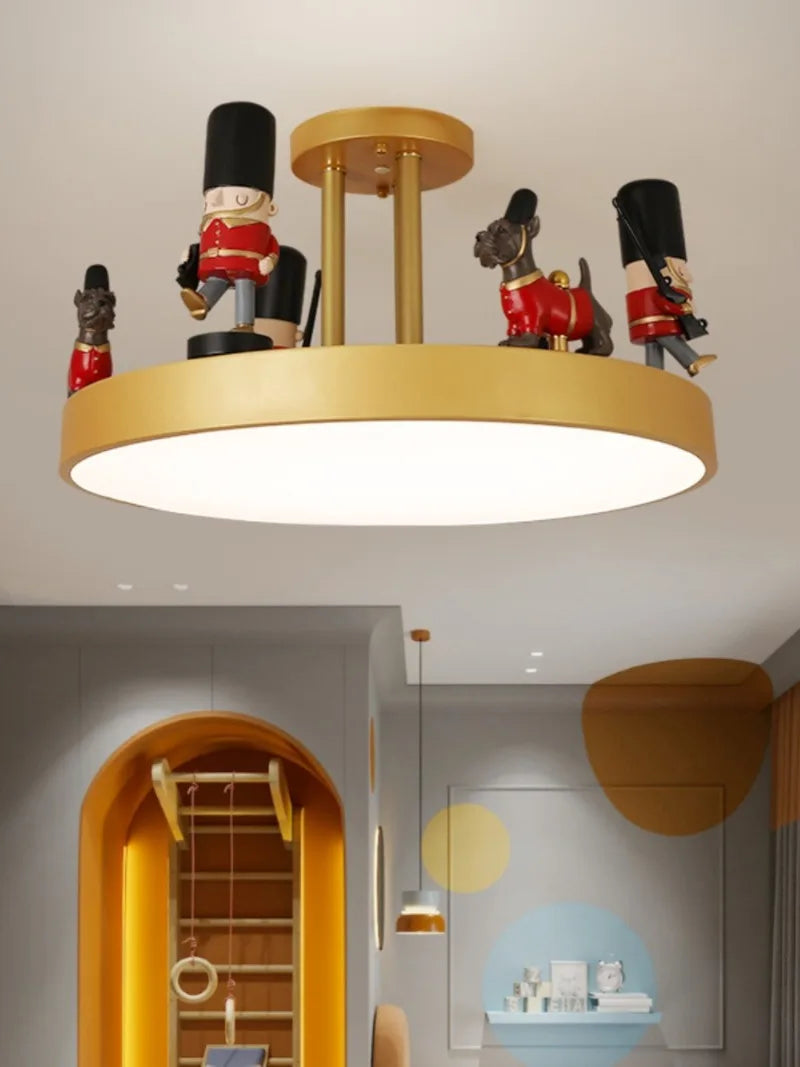 plafonnier led créatif pour enfant design nordique protecteur des yeux - vue 4 sur 7