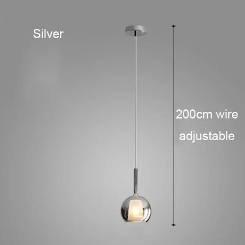 lustre moderne abat-jour en verre pour décoration intérieure - vue 10 sur 15