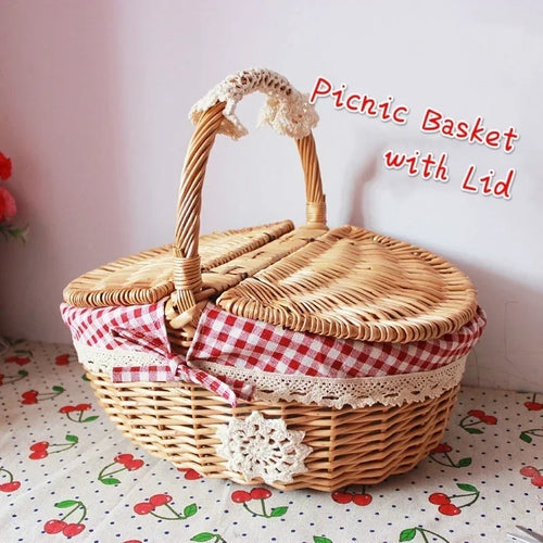 paniers de rangement en osier pratiques et mignons - vue 3 sur 6