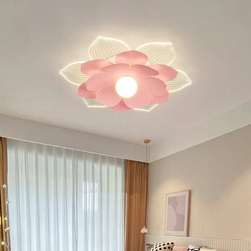plafonnier moderne à fleurs en pétales pour décoration intérieure - vue 3 sur 10