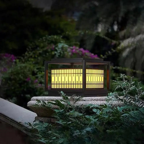 lampe solaire extérieure à led avec télécommande et intensité variable - vue 6 sur 10
