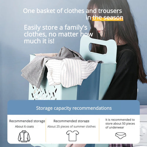 panier à linge pliable et mural pour rangement pratique - vue 4 sur 17
