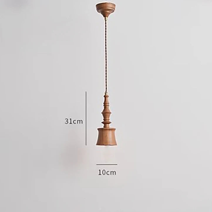 suspension en bois vintage pour bar restaurant nordique - vue 5 sur 7