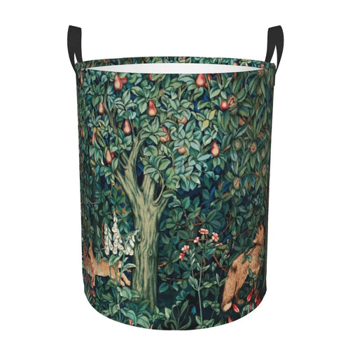 panier à linge pliable floral pour rangement jouets bébé - vue 19 sur 30