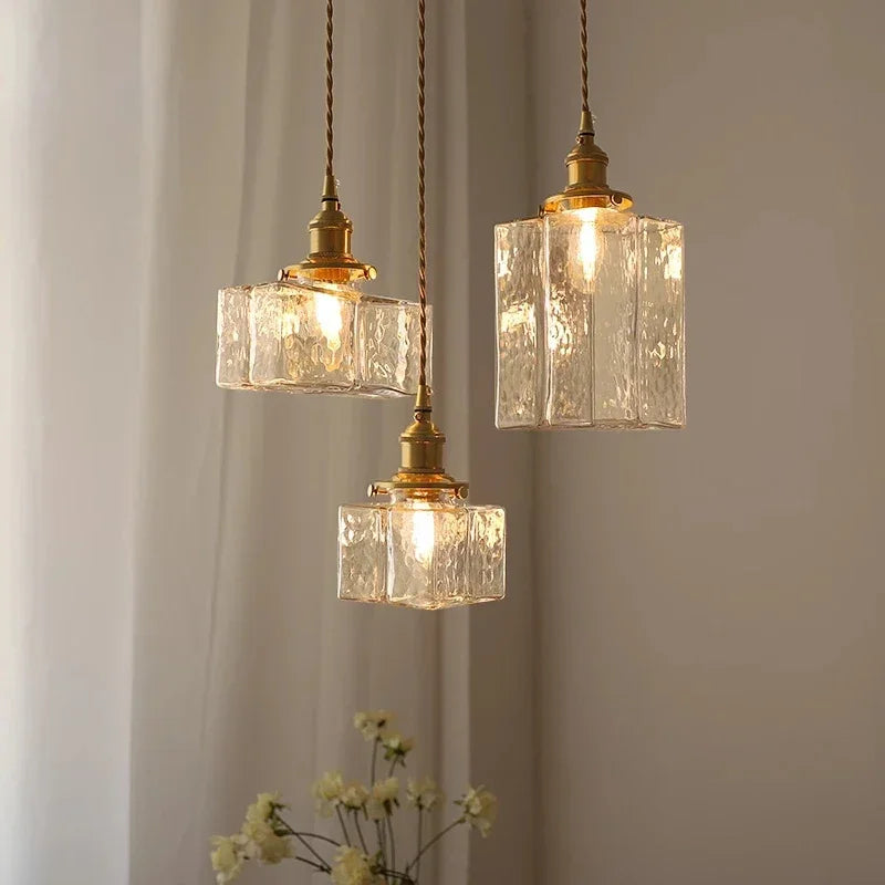 suspension rétro en verre lampe à led créative pour éclairage vintage - vue 2 sur 10