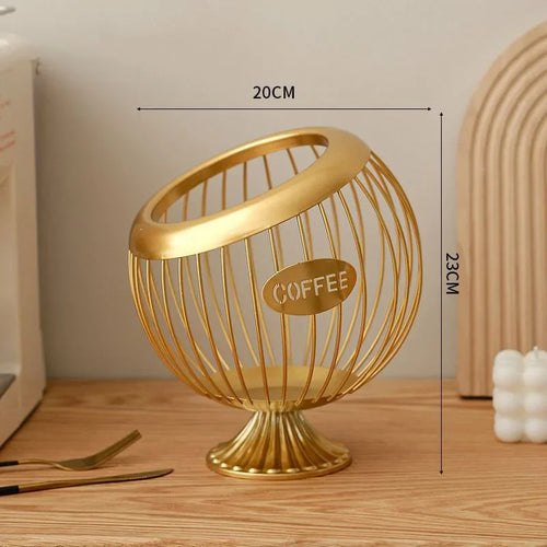 panier à fruits en métal élégant pour rangement et décoration - vue 11 sur 14