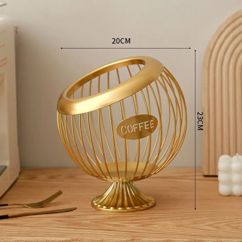 panier à fruits en métal élégant pour rangement et décoration - vue 10 sur 14