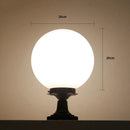 lampe pilier extérieure boule décorative pour éclairage jardin