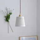 suspension LED design nordique moderne en cuivre et céramique