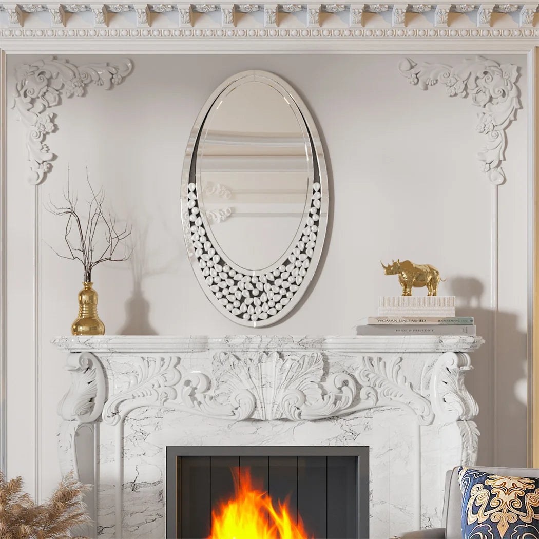 miroir décoratif ovale en forme de larme pour intérieur - vue 3 sur 6