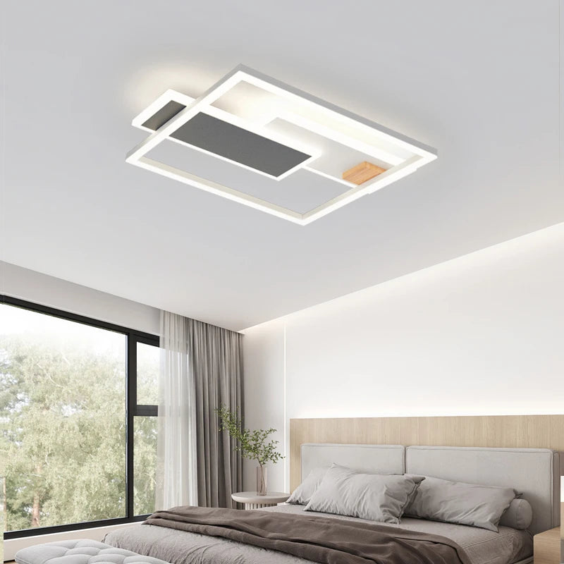 plafonnier led rectangulaire minimaliste nouvelle collection 2022 - vue 6 sur 11