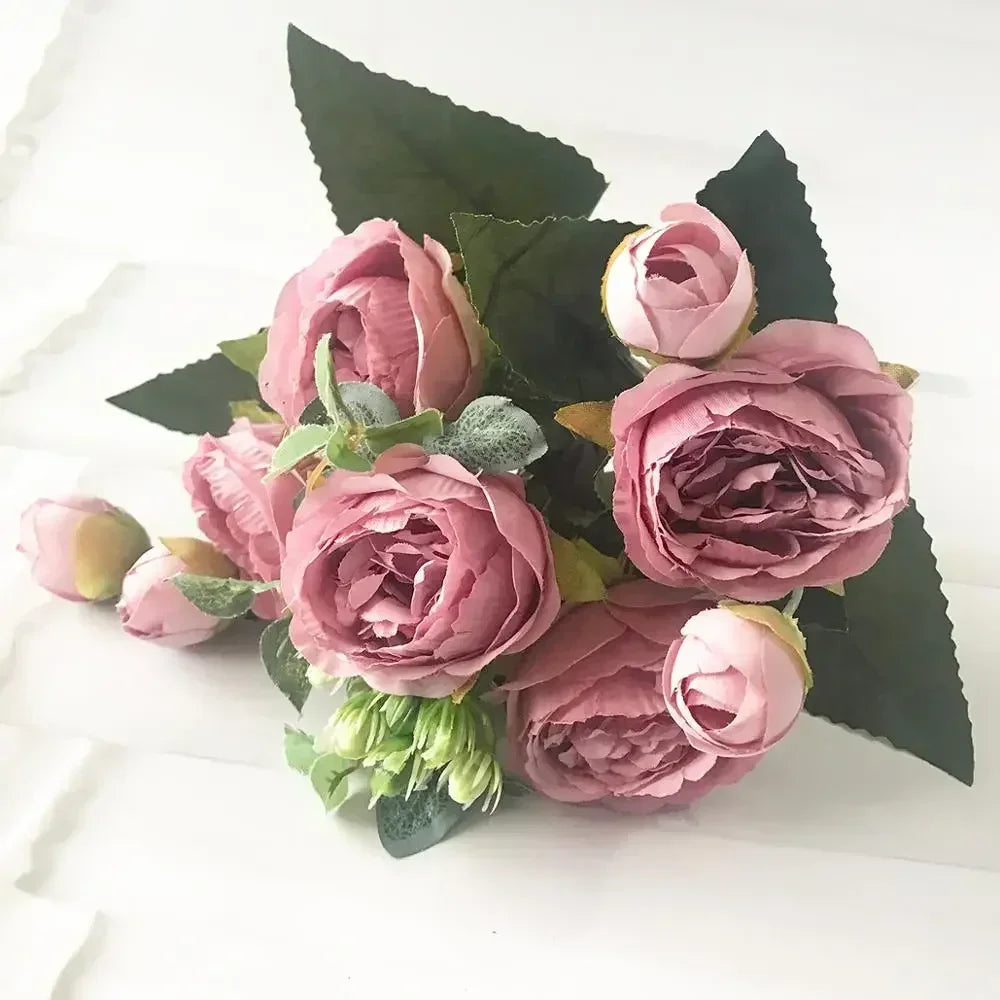 petit bouquet de fleurs artificielles pour décorations printanières et festives - vue 23 sur 34