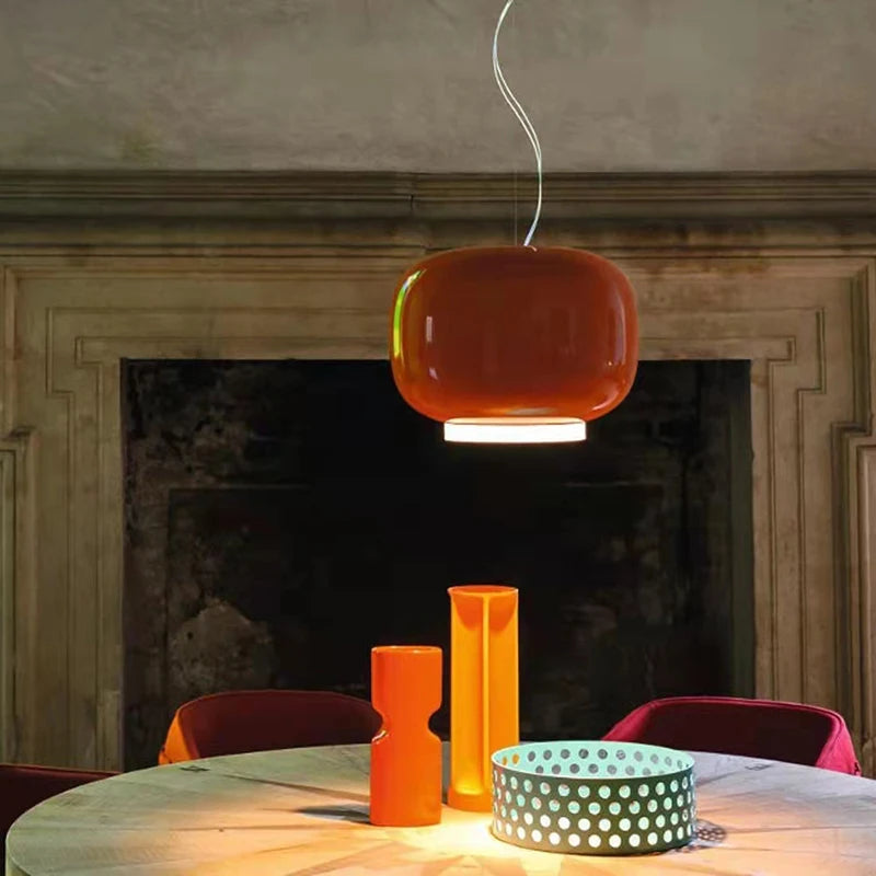 suspension en verre moderne avec cordon réglable pour divers espaces - vue 5 sur 10