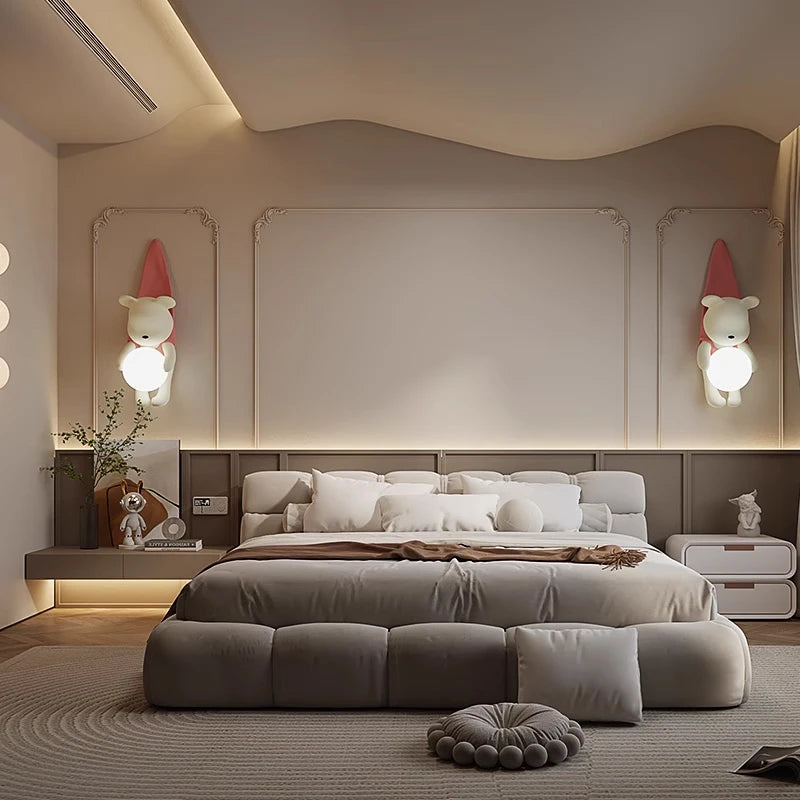 applique murale nordique décorative en résine en forme d'ours pour maison - vue 4 sur 7