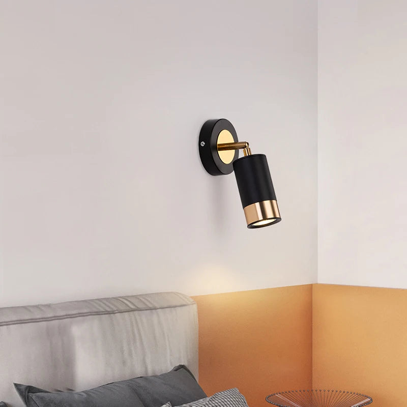 applique murale rotative moderne avec spot led décoratif - vue 3 sur 8