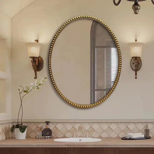 miroirs décoratifs ovales en macramé pour décoration murale - vue 8 sur 13