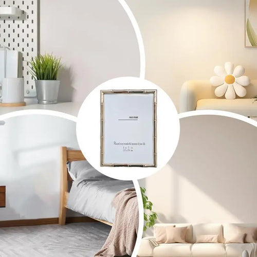 cadre photo doré décoratif pour bureau ou mur - vue 2 sur 8