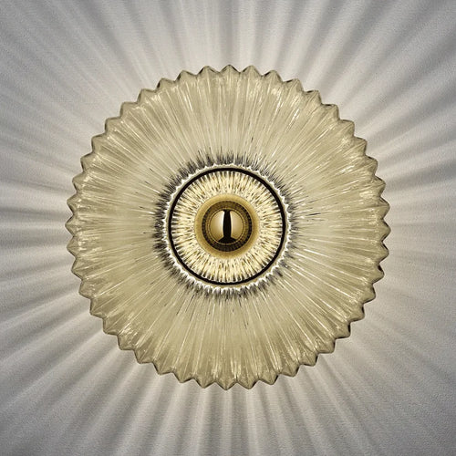 Éclairage en verre Bauhaus Vintage pour salon - vue 7 sur 9