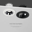 Spot Led Downlight encastré Angle réglable en aluminium Spot lumière Led 7W 12W AC110V 220V pour magasin de bureau à domicile