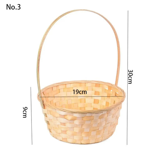 panier de rangement fait main en rotin multifonction pour cuisine ou fleurs - vue 11 sur 12