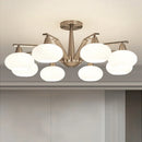 lustre moderne en métal avec éclairage led décoratif