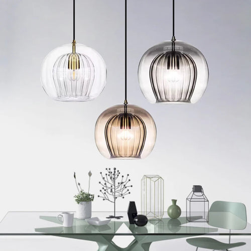 suspension en verre design nordique pour décor intérieur - vue 2 sur 15