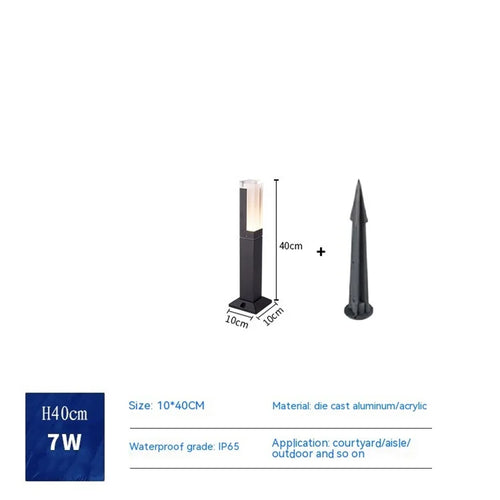 colonne lumineuse led extérieure étanche pour jardin et paysage - vue 11 sur 14