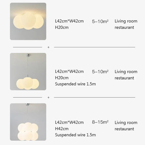 lustre en verre moderne pour décoration intérieure élégante - vue 4 sur 9